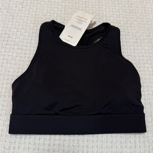 Fabletics NEW WITH TAGS black longline sports bra. Small